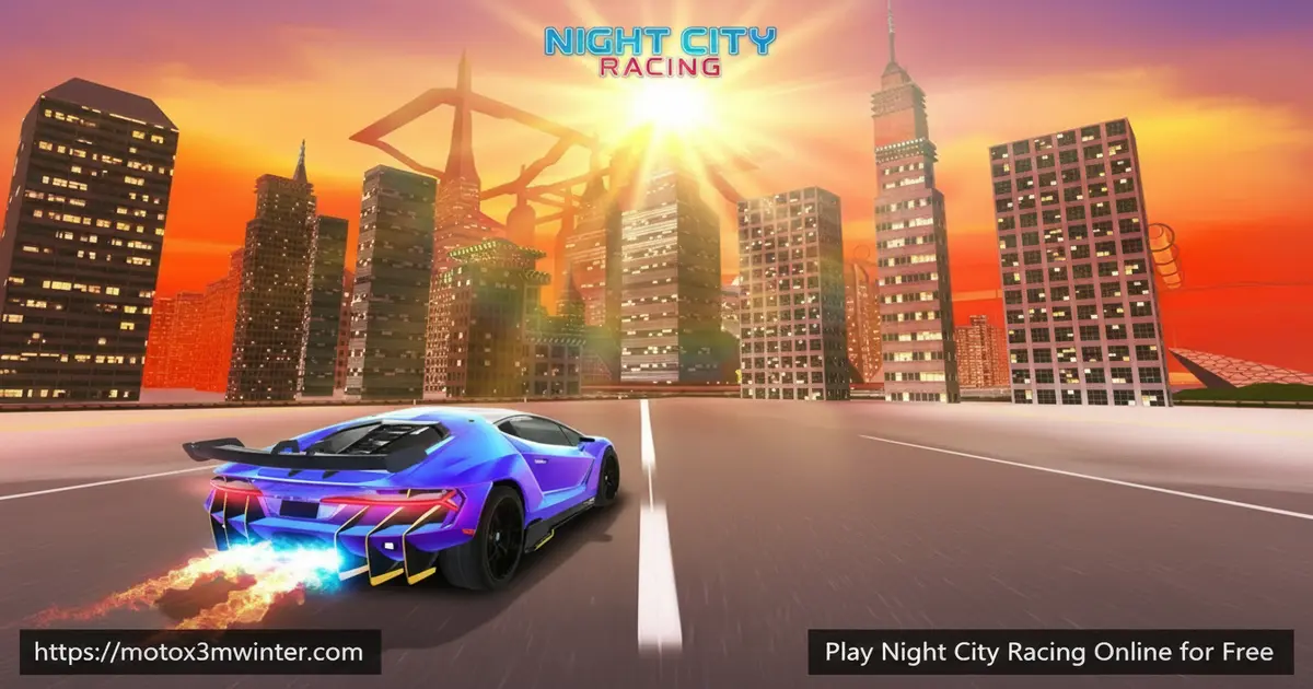 Night City Racing Online Gameplay with Supercars